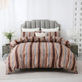Geometric Boho Duvet Set + Pillowcase, 2/3pc Polyester Bedding, Single King Size, Ljojo Brand