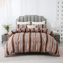 Geometric Boho Duvet Set + Pillowcase, 2/3pc Polyester Bedding, Single King Size, Ljojo Brand