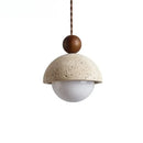 Japanese Style Yellow Stone LED Pendant Light for Living Room Kitchen Island - Ljojo