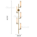 Ljojo LED Wall Sconce Copper Gold White Minimalist Art Deco Wall Light