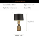 Glass Art Desk Lamp Modern Minimalist Living Room Lighting by Ljojo