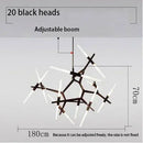 Nordic Minimalist Crystal Chandelier LED Pendant Light for Dinning Living Room by Ljojo