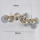 LED Crystal Chandelier Pendant Light Fixture for Modern Minimalist Luxury Home Decor by Ljojo