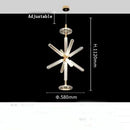 Nordic Glass Snowflake LED Pendant Lights for Home Decor | Modern Minimalist Chandelier by Ljojo