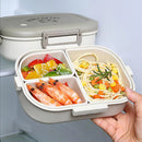 Ljojo 3-Compartment Bento Lunch Box: Leak-proof, Microwave Safe