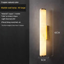 Copper Marble Wall Lamp, Luxury Stone Wall Light for Tv Background by Ljojo