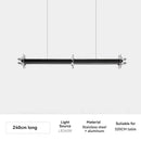 American Industrial LED Ceiling Chandelier by Ljojo - Long Line High-end Pendant Light for Home Decor