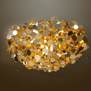 Nordic Modern Stainless Steel Chrome Leaf LED Chandelier | Living Room & Dining Room Lighting by Ljojo