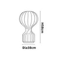 Ljojo Luxury Silk Hot Air Balloon LED Desk Lamp - Modern Bedroom Decor