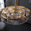 Ljojo Modern Luxury Crystal Black/golden Pendant Light Chandelier - Room Decor Bedroom Restaurant
