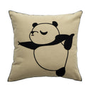 Embroidered Animal Cushion Cover 45x45cm by Ljojo - Puppy Horse Panda Bunny Zebra