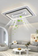 Modern Bladeless LED Ceiling Fan Light by Ljojo - Elegant Home Decoration Indoor Lighting Solution