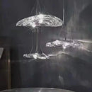 Nordic Glass Crystal Bedside Chandelier by Ljojo - Modern Designer Cloud Lattice Decoration