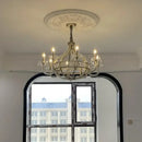 Large American Crystal Chandelier Chrome Pendent Lamp - Luxury Home Lighting by Ljojo