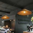 Vintage Rattan Pendant Lights Hand Knitted Wicker Ceiling Lamps for Dining Room Kitchen by Ljojo