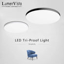 Ljojo LED Three Proofings Ceiling Lamp for Living Room, Bedroom, Kitchen - Modern Indoor Lighting Fixtures