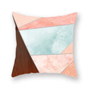 Geometric Marble Print Cushion Cover 45x45cm for Home Decor by Ljojo