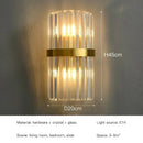 Ljojo LED Crystal Wall Lamps: Luxury Gold Wall Sconces for Home Art Decor & Bedside Lighting