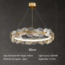 Nordic Luxury Glass LED Ceiling Chandelier for Living Room - Ljojo