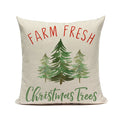 Ljojo Linen Christmas 45x45 Cushion Covers for Sofa Couch Bed Decor.