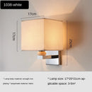 Ljojo Minimalist Fabric LED Wall Lamp for Bedroom and Living Room