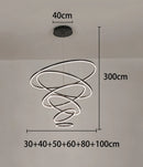 Ljojo Living Room LED Chandeliers Ceiling Lamp Hanging Lights
