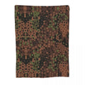 Ljojo Lightweight Erbsenmuster Camo Fleece Blanket for Bedroom and Sofa