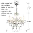 European Crystal Chandelier For White Living Room Bedroom Pendant Lights Lighting Ljojo