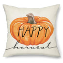 Harvest Pumpkin Truck Maple Leaf Pillow Case for Autumn Home Decor - Ljojo