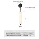 LED Nordic Wall Lamp Milky White Gourd Light for Living Room by Ljojo