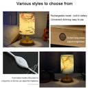 Ljojo LED Square Decoration Table Lamp Simple Chinese Style Dimmable Night Light EU Plug