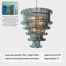 Vintage Murano Glass Chandelier: Double Layer Retro Pendant Light by Ljojo