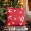 Ljojo Merry Christmas Printed Pillow Cover for Sofa, Bedroom, Car - Rectangular Shape