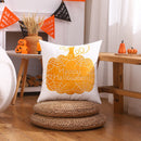 Embroidered Pumpkin Halloween Pillowcase by Ljojo - Cotton Throw Cushion Cover