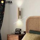 Ljojo Wabi Sabi Yellow Travertine Stone Wall Lamp Vintage Sconce for Bedroom and Living Room