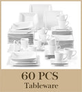 Ljojo Marble Grey Porcelain Dinnerware Set for 12