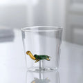 Ljojo 3D Christmas Theme Glass Mug Cup - 300ml - Creative Gift for Girls, Kids, Lovers