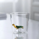Ljojo 3D Christmas Theme Glass Mug Cup - 300ml - Creative Gift for Girls, Kids, Lovers