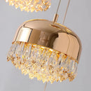 Ljojo Luxury Crystal Chandelier - Elegant Indoor LED Lighting for High-Rise Stairs & Living Room