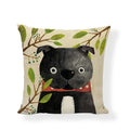 Linen Print Pillowcase 45X45CM Wildlife Collection by Ljojo