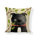 Linen Print Pillowcase 45X45CM Wildlife Collection by Ljojo