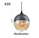Modern LED Glass Pendant Light Fixture for Kitchen & Dining Room by Ljojo