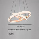 Ljojo Luxury Acrylic LED Pendant Chandelier for Home Decor