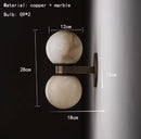 Marble Wall Lamp Bedroom Sconce - Modern Minimalist Designer Light by Ljojo