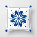 Blue Pattern Cushion Cover 45*45cm Pillowcase for Bedroom Sofa Home Decor by Ljojo