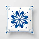 Blue Pattern Cushion Cover 45*45cm Pillowcase for Bedroom Sofa Home Decor by Ljojo