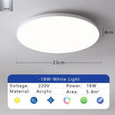 Ljojo LED Ceiling Light: Waterproof Dustproof Kitchen Bedroom Bathroom Living Room Indoor Lamp