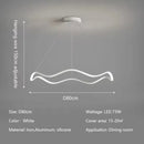 LED Chandelier: Wavy Ring Nordic Style Lighting by Ljojo