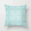 Ljojo Mint Green Geometric Print Lumbar Pillowcase
