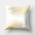 Golden Leaf Tropical Pillow Cover for Home Decor by Ljojo